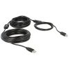 Delock Cable USB 2.0 type A male > USB 2.0 type B male 20 m