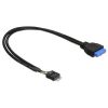 Delock Cable USB 3.0 pin header female > USB 2.0 pin header