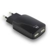 Ewent 2-Poorts USB A Thuislader 3.2A - Zwart