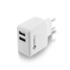 Ewent 2-Poorts USB Lader 4A met Quick Charge 3.0 - Wit